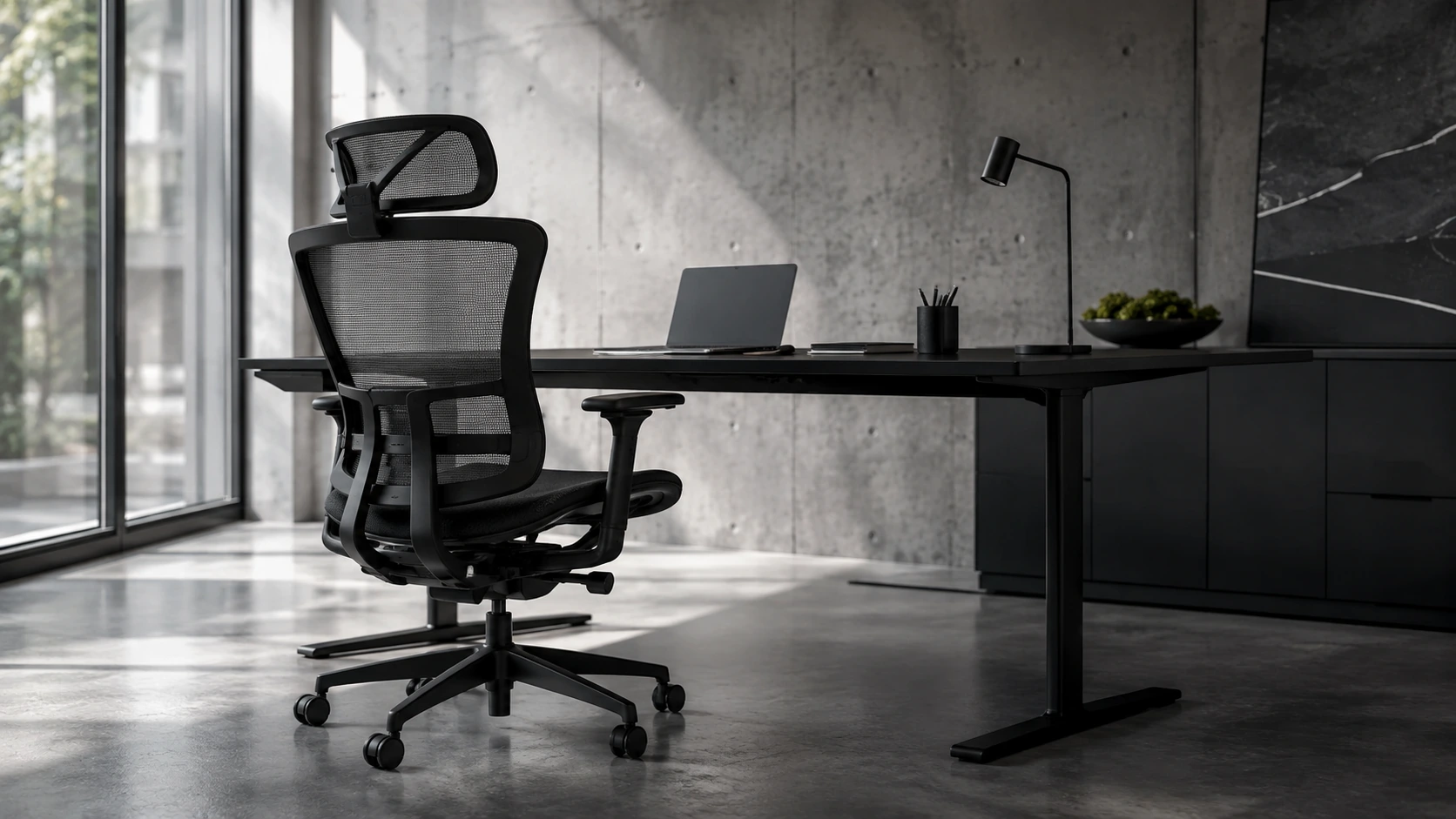 Modern office workspace concept