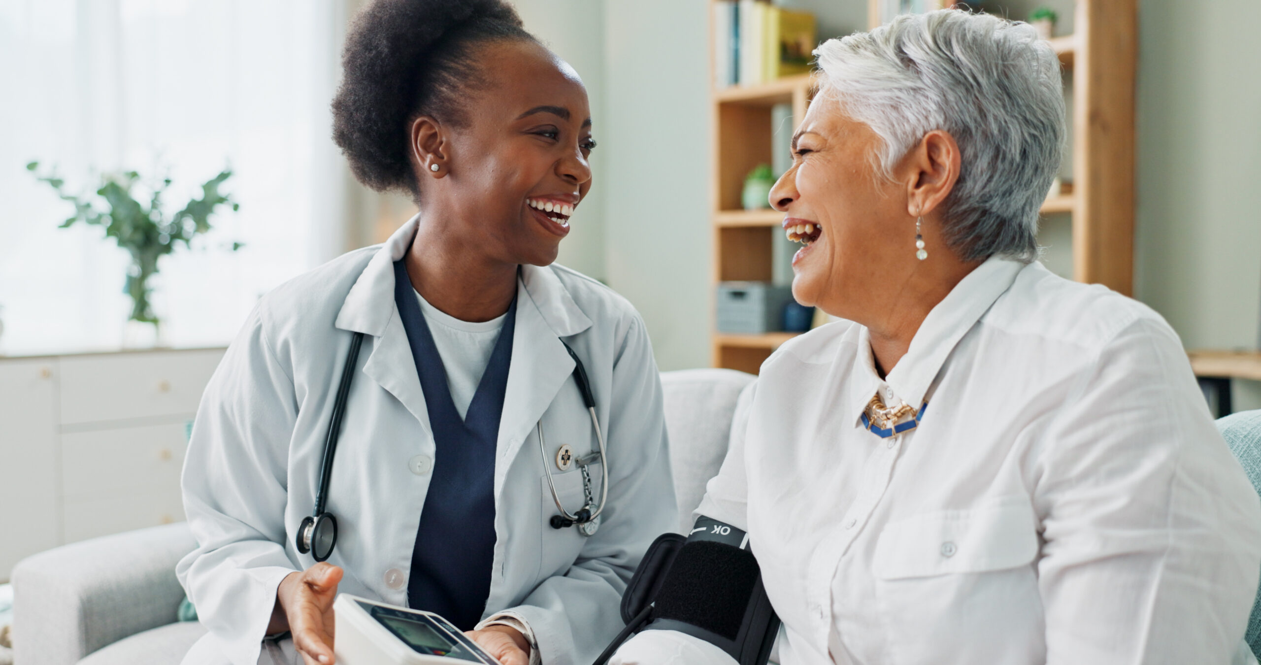 Healthcare professional conducting a patient assessment