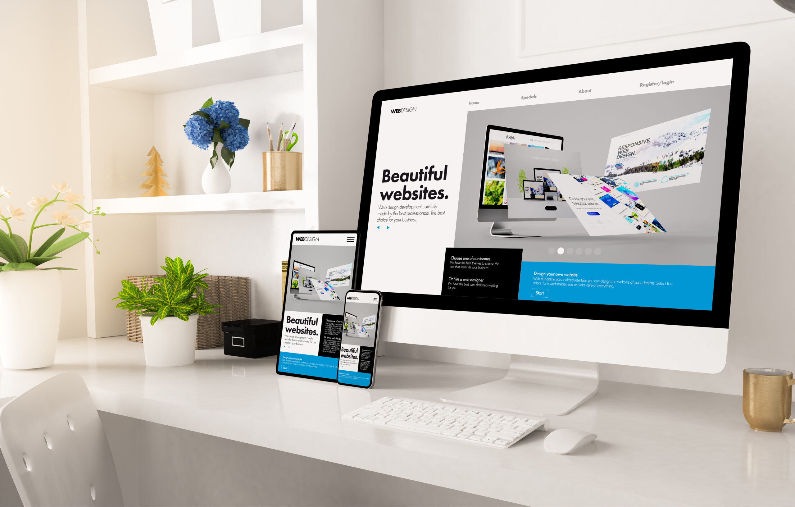 Responsive website design and development