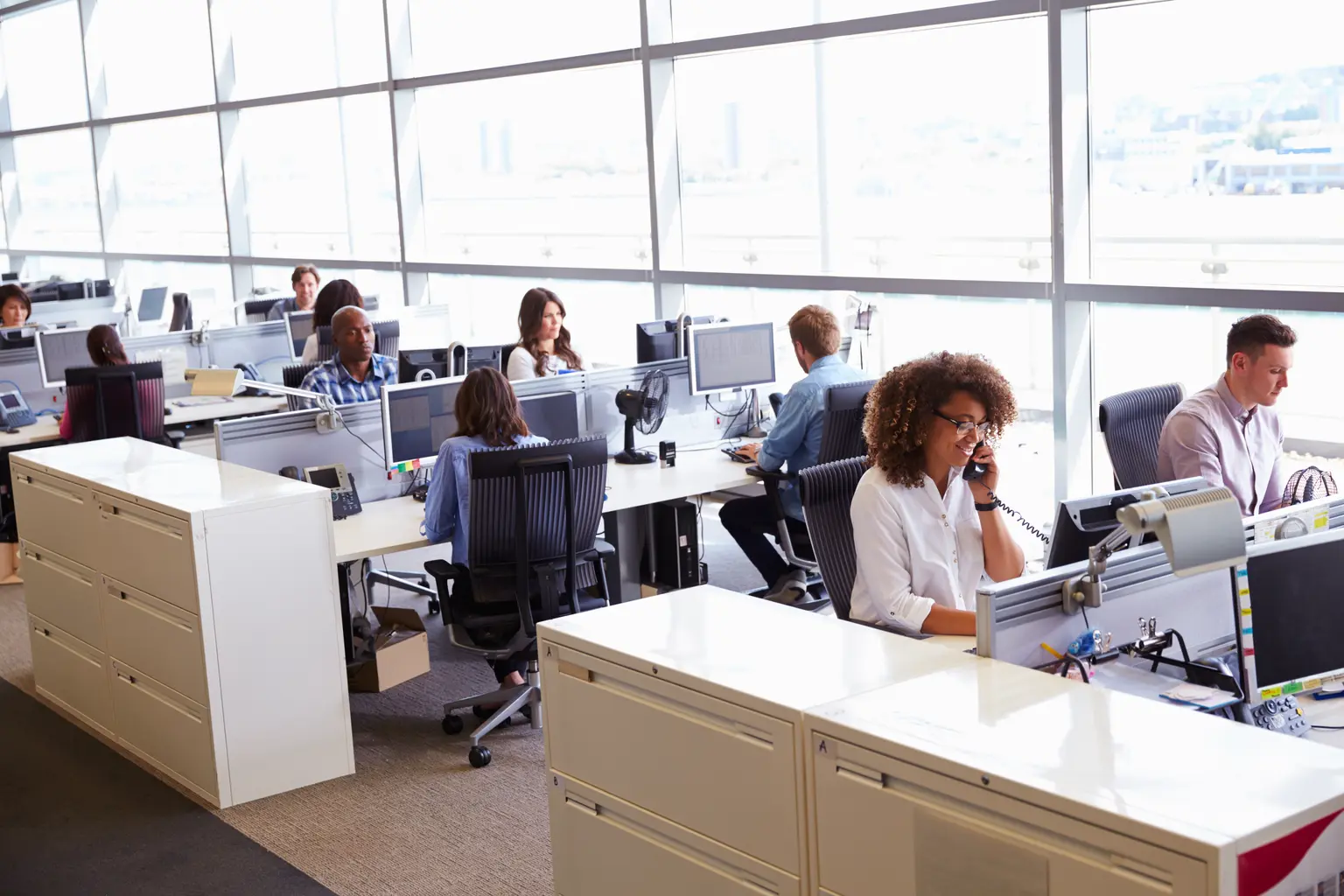 Technology consultant and operations supervisor testing a custom fulfillment workflow
