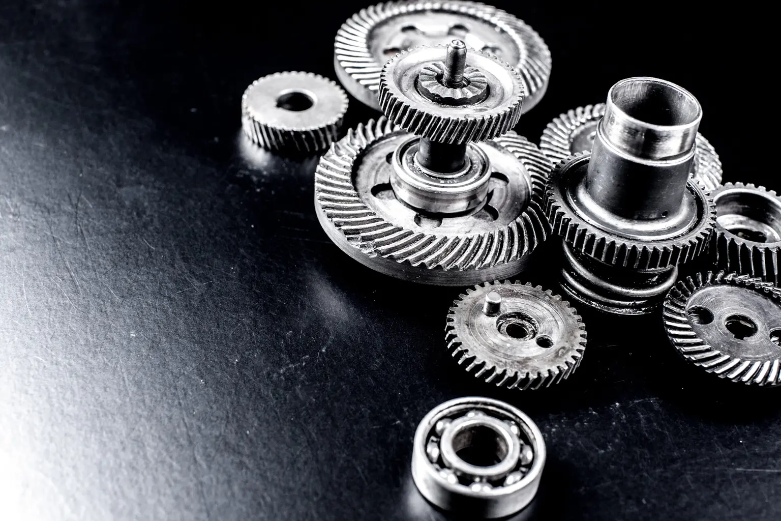 Automation gears representing connected business processes